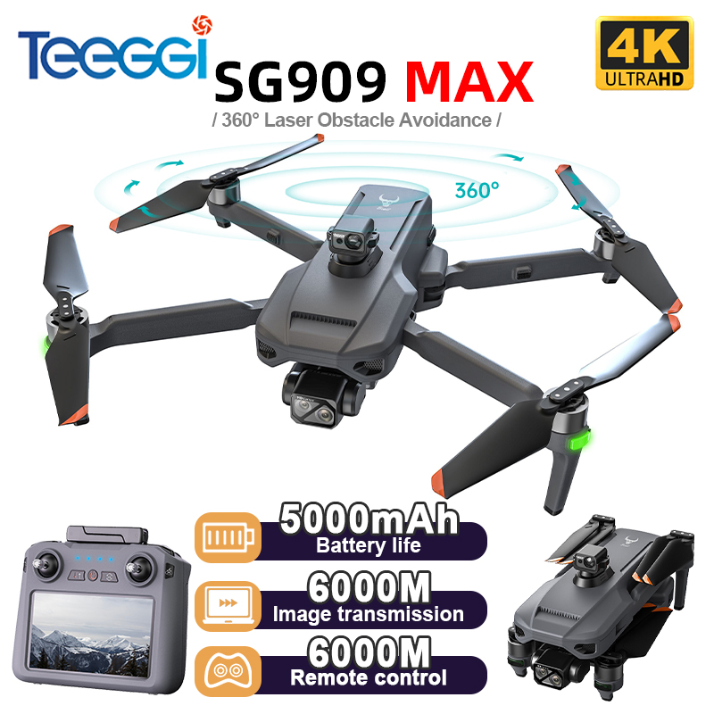 Drone Camera With Gimbal - Drone GPS Teeggi SG909 MAX avec