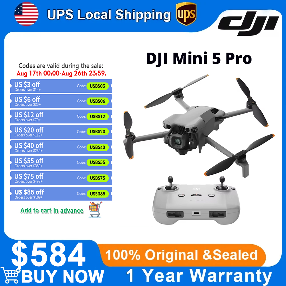 Drone DJI Mini 5 Pro ultralége - Drone Camera Vlog avis et prix