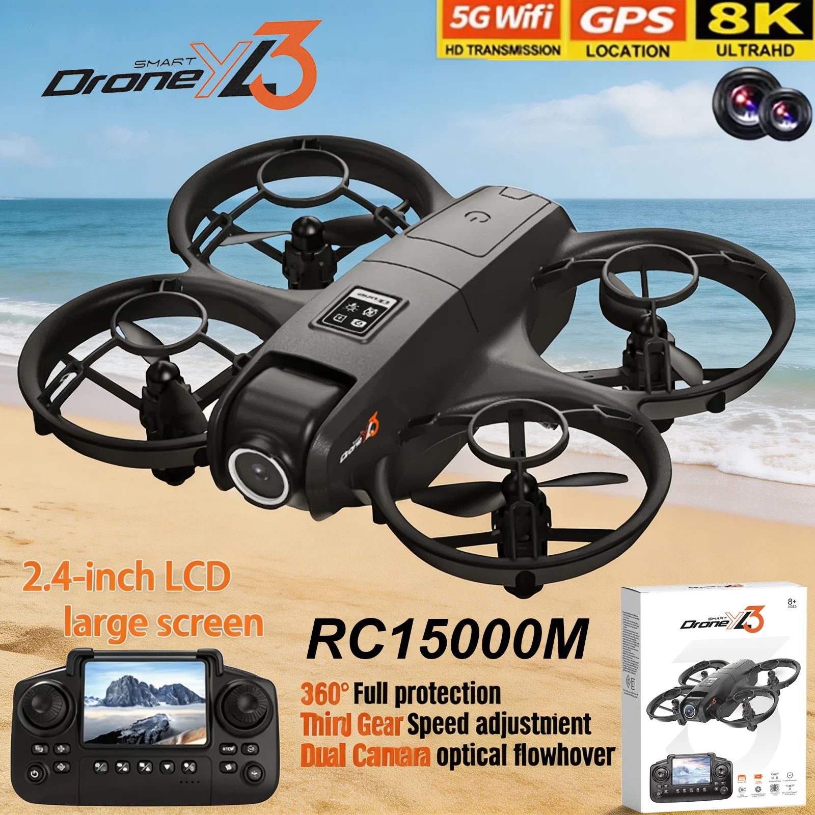 Nouveau Drone RC YL3 8K 1080P  - Drone Camera Night Vision avis et prix